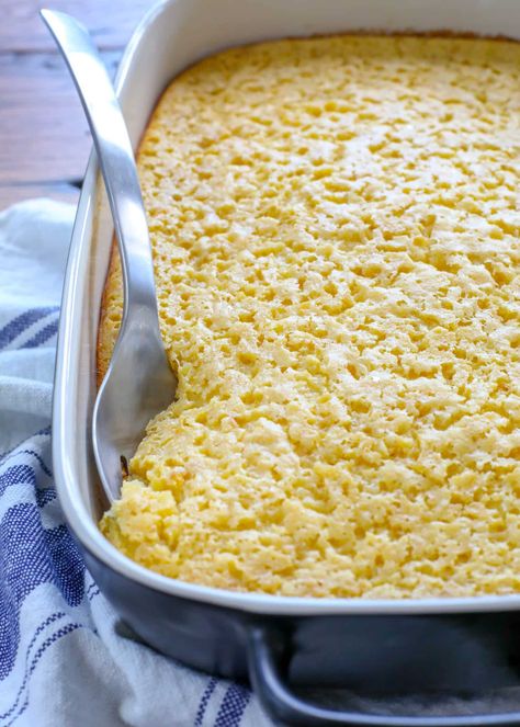 No One Can Resist This Corn Pudding! | Barefeet In The Kitchen Corn Brulee Recipe, Corn Brulee, Corn Custard, Corn Pudding Casserole, Homemade Cream Corn, Dinner Rolls Easy, Corn Recipes Side Dishes, Nutella Recipe, Corn Side Dish