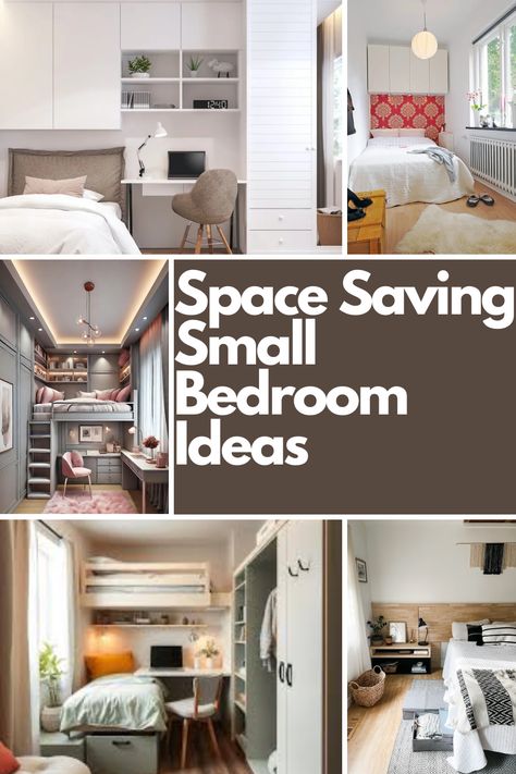 Struggling to make your small bedroom feel spacious and organized? I’ve got you covered! These 10 space-saving small bedroom ideas are perfect for maximizing every square inch. From multifunctional furniture and under-bed storage to wall-mounted desks and storage headboards, these solutions combine style with practicality. Whether you’re revamping a studio or a cozy shared space, these tips will help you create a functional, clutter-free retreat you’ll adore. Dive in for inspiration! Storage Over Bed Small Spaces, Small Bedroom Storage Ideas Space Saving, Space Saving Bed Ideas, Ikea Small Bedroom Ideas, Bedroom Space Saving Ideas, Small Bedroom Space Saving, Bed Inside Closet Ideas, Storage For Small Bedrooms, Tiny Bedroom Storage Ideas