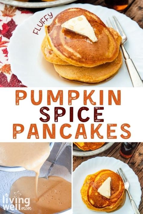 This easy pumpkin spice pancake recipe is a great way to use the favorite fall flavor! Mix up a handful of ingredients with pumpkin puree and fragrant spices for the fluffiest pancakes perfect for the season! Pumpkin Pancakes Easy, Spice Pancakes, Pumpkin Spice Pancakes, Pumpkin Pancake Recipe, Homemade Pumpkin Spice, Perfect Pancakes, Pumpkin Pancakes, Homemade Pancakes, Fall Breakfast