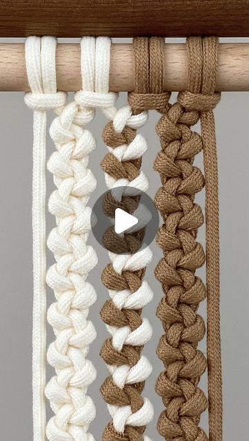 Alternating Half Hitch Knot, Half Hitch Knot Tutorial, Hitch Knot, Macrame Weaving, Half Hitch Knot, Knots Tutorial, Diy Macrame, Macrame Tutorial, Macrame Diy