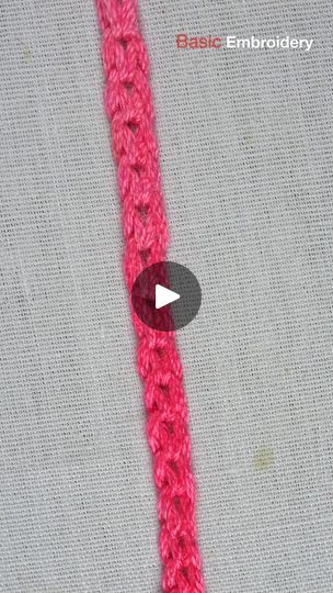 Open Chain Stitch Embroidery Design, Heavy Chain Stitch Embroidery, Thick Chain Stitch Embroidery, Embroidery Stitches Chain, Raised Chain Stitch, Chain Stitch Embroidery, Heavy Chain, Chain Stitch, Embroidery Tutorials