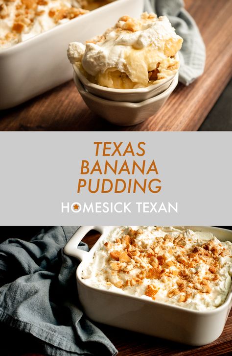 Homesick Texan, Easy Custard, Banana Cream Cheesecake, Bbq Desserts, Pudding Cheesecake, Cheesecake Squares, Cake Banana, Pudding Flavors, Best Banana Pudding