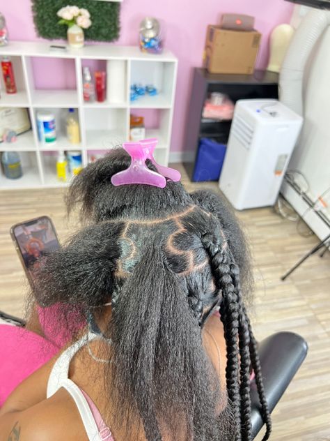 Braiding Numbers In Hair, Puzzle Braids, Puzzle Piece Braids, Puzzle Piece Parts In Braids, Puzzle Part Braids, Braider Essentials, Hair Braider Essentials, Natural Braid Styles, Hair Styels