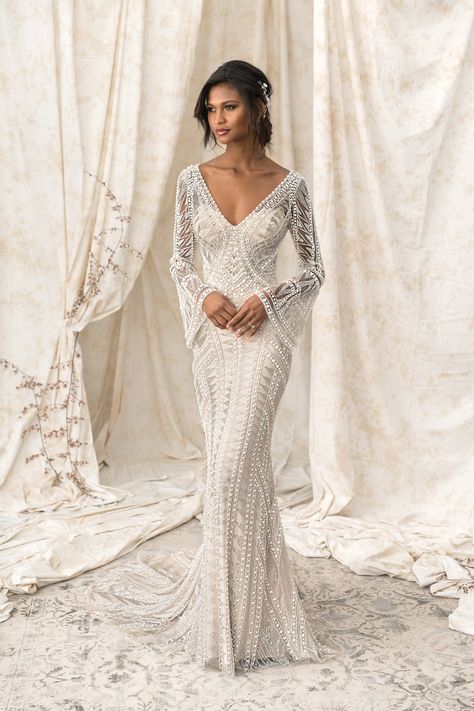 Wedding Gown Gallery, Justin Alexander Signature, Beaded Wedding Dress, Wedding Dress Color, Wedding Dresses 2018, Justin Alexander, Wedding Dresses Beaded, Beaded Wedding, Beaded Gown