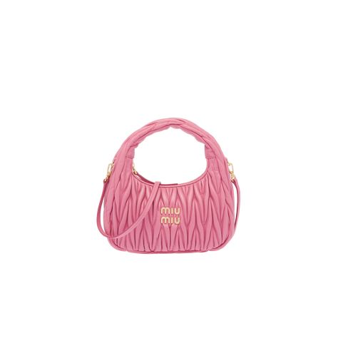 Miu Miu Wander, Mini Hobo Bag, Prada 2005, Wedding Handbag, Garment Cover, Miu Miu Bag, Miu Miu Wallet, Pretty Bags, Leather Hobo Bag