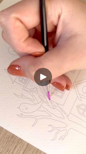 160K views · 26K reactions | Thank you so much for all the love on our new Halloween Painting Kits! 🫶🏻👻🕸️🎃 Here’s a close up process video for our Haunted House design 🎨
.
.
.
#illustration #illustrator #satisfying #brushstrokes #paint #painting #gouachepainting #gouacheart #gouachepaint #autumn #pumpkin #paintingkit #learntopaint #handpainted #processvideo #montage #paintingmontage #calming  #surfacepatterndesign #cosyvibes #newhobby #crafts #craftkit #gouachelovers #satisfyingvideos #fall #halloween #autumncrafts #hauntedhouse #art | Paige Anderson Gouache Art, Halloween Painting, Autumn Crafts, Paint Painting, Gouache Painting, Learn To Paint, New Hobbies, Surface Pattern Design, Painting Kits