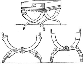 Because the Romans were influenced by the Greeks, many Roman forms look very similar to that of the Greeks. The most evident characteristic is the curule, or double-X form, at the base. Like the ancient Egyptian and Greek stools, this stool was also meant to be moved from room to room. Ancient Roman Furniture, Ancient Greek Furniture, Greek Furniture, Icon Architecture, Roman Furniture, Cheap Desk Chairs, Ancient Furniture, Roman Chair, Roman Kings