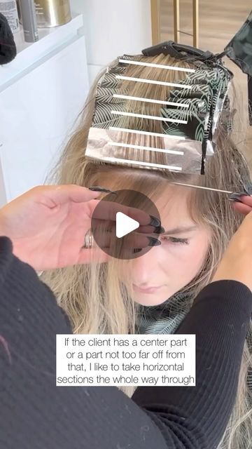 TAYLOR DELLATORRE | HAIR VIDEOS | BLONDES on Instagram: "✨Mohawk Section Tips✨  This is one of my favorite sections to foil! Here are some tips and tricks to create a flawless foil   ✨Using @joico Blonde Life Lightening Powder  It’s so important to me to use a Lightener that is safe for the hair but gets the job done! There is coconut oil in the new Developers that leave hair feeling soft and hydrated!  -Helps hair look smooth and feel soft -Easy to mix, creamy and spreadable consistency   #BTCxJoicoPartner #Joico #blondelife #bondedbyblonde  @behindthechair_com #behindthechair  #btcquickie @thebtcteam #thebtcteam @haleygable @caitlyn_cummings @chrissylan @marybehindthechair @kevin.givens @_shayalexis   #haireducation #haireducator #mastersofbalayage #modernsalon @beautylaunchpad #balayage Mohawk Foil Highlights, Macro Highlights Hair, Mohawk Highlights Placement, Mohawk Section Highlights, Full Head Foil Placement, How To Foil Hair, Mohawk Foil Placement, Hair Foiling Techniques Tutorials, Mohawk Highlight Placement