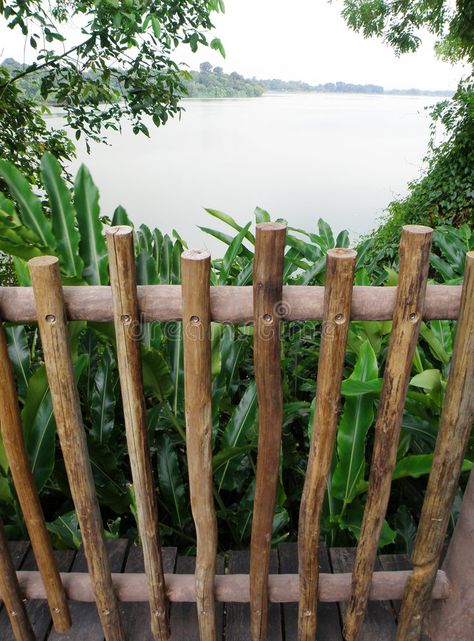 Diy Cottage Garden Fence, Rustic Cedar Fence, Drift Wood Fence, Log Fence Ideas Diy, Scrap Wood Fence, Rustic Wood Fence Ideas, Natural Fence Ideas, Inexpensive Fencing Ideas, Natural Wood Fence