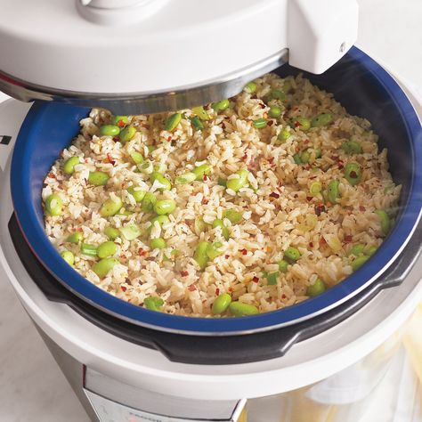 Check out Brown Rice and Edamame recipe and more from Sur La Table! Rice And Edamame, Meals For Busy Nights, Edamame Recipe, Meals Air Fryer, Homemade Ant Killer, Edamame Recipes, Multi Cooker Recipes, Instapot Meals, Rice Recipes For Dinner