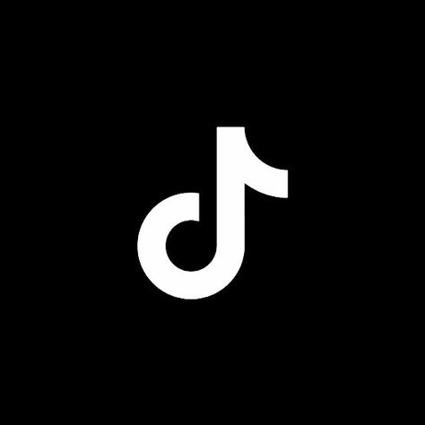 tiktok app icon black and white Black Tiktok Icon, App Icon Black And White, Ios App Logo, Tiktok App Icon, All Apps Icon, Tiktok App, Tiktok Icon, Black Tiktok, Instagram Black Theme