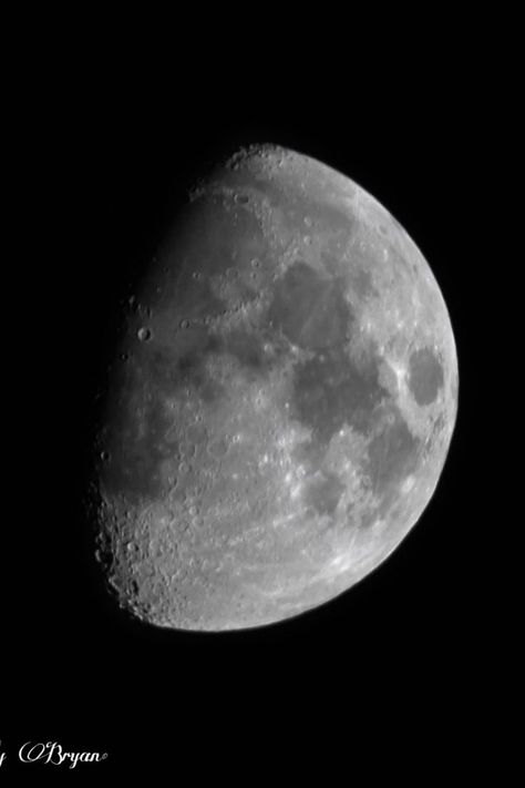 You are looking at the  October Moon during Waxing Gibbous in black and white. It was 71.4% full. Lover Of The Moon, Moon Waxing Gibbous, October Moon, Sweet Moon, Hello October, Up Close And Personal, Non Stop, Sky Aesthetic, Moon Phases