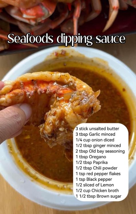 Seafoods boil sauce Captain Boil Sauce Recipe, How To Make Butter Sauce For Seafood, Sides For Crab Boil, Seafood Sauce Recipe Homemade, Seafood Dipping Sauce Recipes, Seafood Boil Dipping Sauce, Shrimp Boil Sauce Recipe, Seafood Boil Recipes Sauces, Crab Boil Sauce