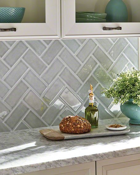 The MSI Blog | On the Surface | Inspiring Design Posts Decorate Kitchen, Kitchen Layouts, Herringbone Backsplash, Handcrafted Tile, Kitchen Backsplash Designs, Morning Fog, Backsplash Designs, Classic Kitchen, Kitchen Tiles Backsplash