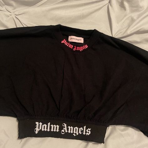 Womens Palm Angels crop top Go Out Outfit, Angel Crop Top, Crop Top Outfit, Crop Top Outfits, Going Out Outfits, Palm Angels, Crop Shirt, Go Out, Elastic Band