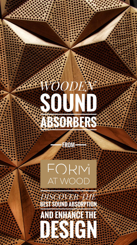 Wooden acoustic panels signed by the FORM AT WOOD brand – are a unique combination of exceptional aesthetics and original design with class A of sound absorption function. 🔇☑ The HEXAGO collection is FAW’s response to market demand for a product that meets stringent standards and building code requirements for interior acoustics, while also featuring a remarkable design. The sound-absorbing wall panels are ideal for use in offices, conference rooms, recording studios, or private media rooms.👌