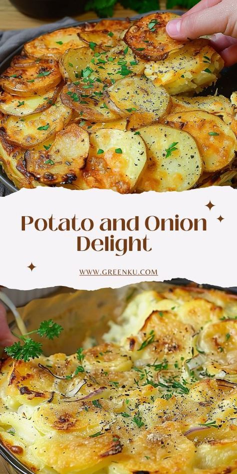 Potato and Onion Delight Ingredients: Potato Batter: 3 potatoes (700 grams / 24.7 oz) 30 grams butter (1 oz) 50 ml milk (1.7 fl oz) 1 egg 150 grams flour (5.3 oz) Salt to taste Filling: 1 onion, chopped 1 carrot, grated A bunch of spring onions, chopped 500 grams mushrooms (17.6 oz), chopped 2 tablespoons Greek yogurt 5 cloves of garlic, minced Salt and black pepper to taste Sunflower oil (for frying) 100 grams cheese (3.5 oz), grated Fresh dill, chopped #PotatoandOnion #Delight Potatoes With Onions, Spring Onion Recipes, Healthy Potato, Potatoes And Onions, Vegetable Side Dishes Recipes, Potato Recipes Side Dishes, Veggie Delight, Spring Onions, Potato Side Dishes