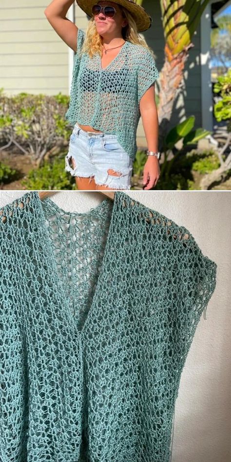 25 Best Crochet Clothing Patterns Crochet Pattern Top Summer, Loose Crochet Tops Free Patterns, Crochet Loose Top Free Pattern, Crochet Tops Free Patterns Boho Easy, Crochet Shell Top Free Pattern, Crochet Thread Top, Boho Crochet Top Pattern Free, Crochet Lacy Tops Free Patterns, Free Crochet Summer Top Patterns