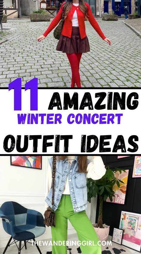 Cold Outdoor Concert Outfit, Christmas Concert Outfit Ideas, Cold Weather Concert Outfit, Cold Concert Outfit, Winter Concert Outfit Night Cold, Winter Concert Outfit Ideas, Concert Outfit Winter Plus Size, Concert Outfit Ideas Winter, Concert Outfits Ideas