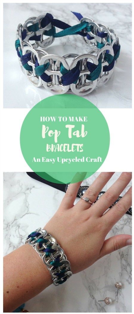 How to Make Pop Tab Bracelets | Upcycle Pop Tabs to Create a Beautiful Bracelet | A Perfect Craft for Teens and Adults | Destination Decoration Craft For Teens, Pop Tab Bracelet, Tab Bracelet, Soda Tab Crafts, Can Tab Crafts, Pop Tab Crafts, Can Tabs, Soda Tabs, Crafts For Teens To Make