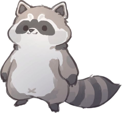 Racoon Illustration, Art Development, Raccoon Sticker, Raccoon Drawing, Raccoon Art, Cute Small Animals, Cute And Cuddly, Animal Doodles, Cute Raccoon