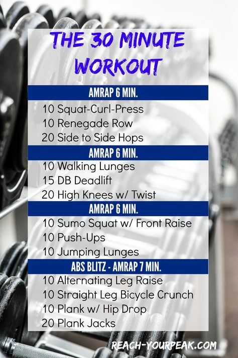 Amrap Workout, Workout Man, 30 Minute Workout, Body Strength, Circuit Workout, Crossfit Workouts, Total Body Workout, Hiit Workout, Total Body