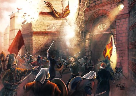 Siege Of Constantinople, Byzantine Army, Arch Of Constantine, Fall Of Constantinople, Ancient Greek City, Eastern Roman, Byzantine Empire, Roman Emperor, Roman History