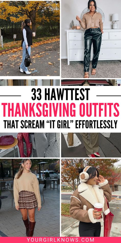 Looking for the perfect Thanksgiving outfit? Check out these cozy and stylish ideas! From chic sweaters to elegant dresses, we've got something for every festive occasion. Chic Thanksgiving Outfit, Friendsgiving Outfits, Women Thanksgiving Outfit, Outfit Women Casual, Thanksgiving Outfit Women Casual, Casual Thanksgiving Outfits, Thanksgiving Outfit Ideas, Cute Thanksgiving Outfits, Thanksgiving Outfit Women