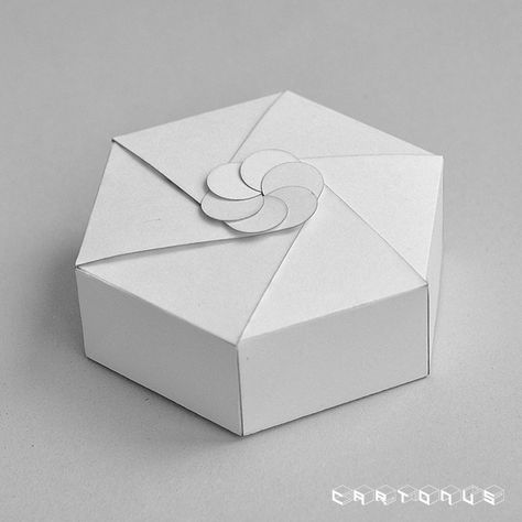 Pentagon Packaging, Packaging Dielines, Pen Skills, Hexagon Cards, Hexagon Box, Carton Design, Paper Box Diy, Paper Box Template, Packaging Template