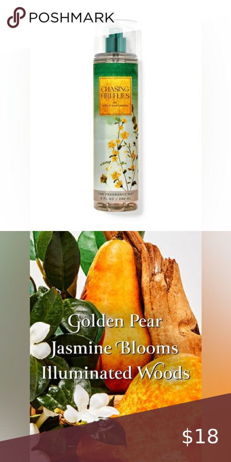 Bath and Body Works Chasing Fireflies Fine Fragrance Mist New Fragrance Smell Like Jasmine, Smelling Like A Snack, Chasing Fireflies, Fine Fragrance Mist, New Fragrances, Fragrance Mist, Fragrance Notes, Bath Body, Bath Body Works