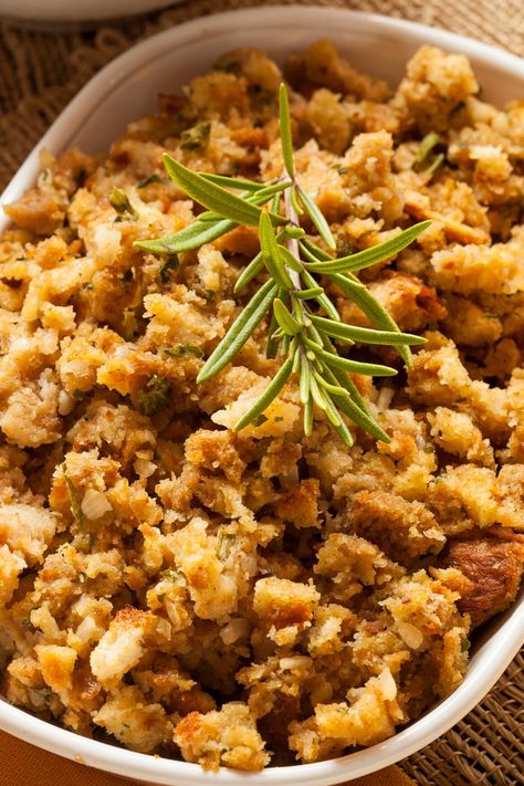 10 Best Stove Top Stuffing Recipes (Stovetop Sausage Stuffing Recipe & More) Stove Top Stuffing Recipes, Homemade Stuffing Recipes, Turkey Stuffing Recipes, Stove Top Stuffing, Stove Top Stuffing Mix, Cornbread Dressing Southern, Dressing Recipes Cornbread, Homemade Stuffing, Southern Cornbread