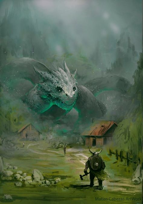 ArtStation - ., Matias Cabezas Montoya Dnd Dragons, Art Landscapes, Fantasy Beasts, 다크 판타지, Fantasy Creatures Art, Fantasy Monster, Mythical Creatures Art, Fantasy Art Landscapes, Creature Concept Art