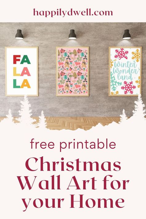 Free Printable Christmas Wall Art for your home Christmas Prints Free, Posters Christmas, Fun Posters, Christmas Wall Prints, Free Wall Art, Free Printable Wall Art, Holiday Printables, Free Christmas Printables, Christmas Poster