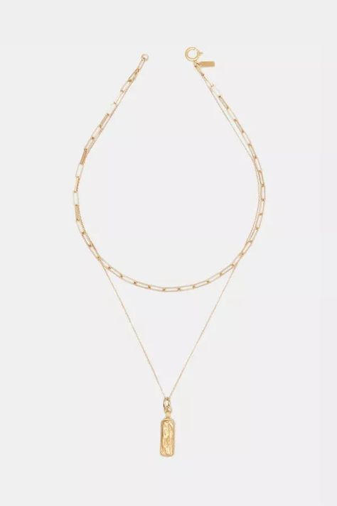 Deux Lions Jewelry Golden Coulee Layered Necklace | Urban Outfitters Urban Outfitters Necklace, My Christmas List, Perfect Life, Layered Necklace, Layered Necklaces, Christmas List, Urban Outfitters, Christmas