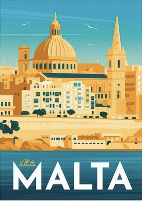 Malta Poster, Malta Valletta, Spain Print, Malta Travel, Lisbon Travel, Poland Travel, Tourism Poster, Travel Stickers, Adventure Book