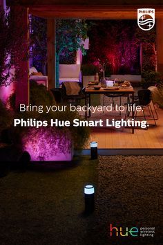 Outdoor Yard Ideas, Smart Lighting System, Porch Light Fixtures, Outdoor Outlet, Outdoor Lighting Ideas, Quiet Evening, Light Ideas, Philips Hue, Outdoor Lights