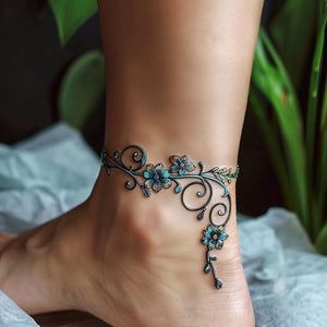 Ankle Bracelet Tattoo Art Kit – IMAGELLA 3d Ankle Bracelet Tattoo, Anklelet Tattoos For Women, Bracket Tattoos, Ankle Bracelet Tattoo With Names, Wrist Bracelet Tattoo Unique, Ankle Bracelets Tattoos For Women, Charm Anklet Tattoo, Flower Bracelet Tattoo, Wrap Around Ankle Tattoos