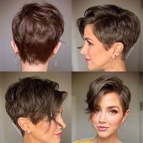 Haircuts | Get inspired ❤️ Stylish Short Hair, Pixie Haircut For Thick Hair, Super Short Hair, Edgy Short Hair, Very Short Hair, Penteado Cabelo Curto, Haircut For Thick Hair, Haircuts For Fine Hair, Short Hair Haircuts