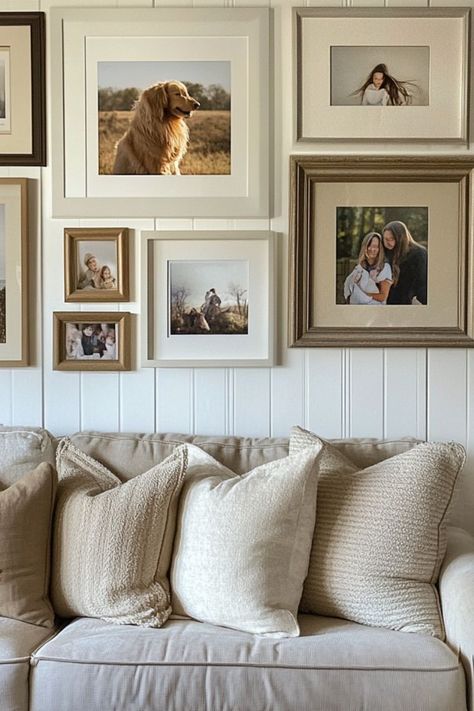 Design a personalized wall gallery with DIY frames for a stylish focal point in any room. #GalleryWall #DIYHomeDecor #PersonalizedSpace Natural Wood Frame Gallery Wall, Wall With Frames, Gallery Wall Frames, Diy Frames, Texas Homes, Natural Wood Frames, Wall Gallery, Personalized Wall, Diy Frame