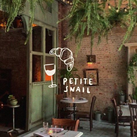 This super cute illustrated logo brings home the idea of how unique and quirky this bistro is! With aesthetic handwritten type and visual illustrations this piece of art is just 🤩 Find more on the colours from our instagram French Logo, French Delicacies, Handwritten Type, Parisian Bistro, Cafe Branding, Unique Cocktails, French Cafe, Hand Drawn Logo, French Bistro