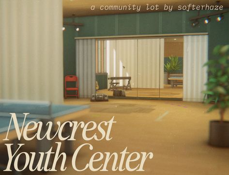 Sims 4 Community Center, Sims 4 Rec Center, Sims4 Newcrest, Sims 4 Recreation Center, San Sequoia Sims 4, Sims 4 Art Studio, Sims 4 Newcrest, San Sequoia, Ts4 Lots