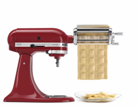 Tips for Making Ravioli with Ravioli Attachment - Product Help | KitchenAid Kitchenaid Ravioli, Kitchenaid Stand Mixer Attachments, Kitchenaid Artisan Mixer, Ravioli Maker, Kitchenaid Pasta, Cooking Websites, Kitchen Aid Recipes, Mixer Attachments, Homemade Ravioli