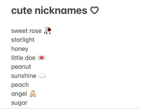 Angel Username Ideas, Cute Nicknames Aesthetic, Coquette Nicknames, Soft Nicknames, Coquette Usernames, Cute Nickname, Cute Nicknames, Best Character Names, Pretty Names