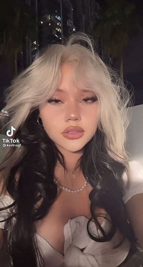 White Hair Highlights, Egirl Hair, Skunk Hair, Dyed Hair Inspiration, Pretty Hair Color, Hair Stylies, Colorful Hair, Dye My Hair, Hair Dye Colors