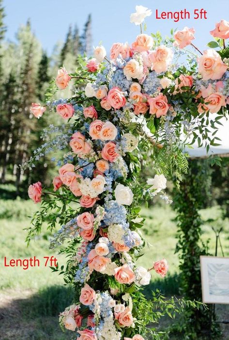 DIY wedding arch flowers