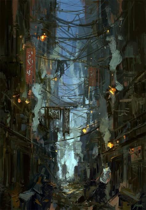 Kowloon Walled City, Hong Kong. Ville Cyberpunk, Kowloon Walled City, Alley Way, Steampunk City, Art Cyberpunk, Abandoned Village, Cyberpunk City, Arte Cyberpunk, Walled City