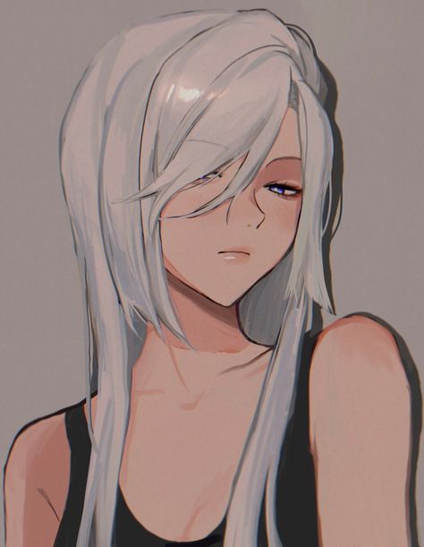 Animes White Hair Girl, White Hair Oc Girl, Female Character Design White Hair, Anime Female With White Hair, Anime Female Hairstyles, White Hair Female Oc, Anime Female White Hair, White Hair Anime Characters, White Hair Anime Woman