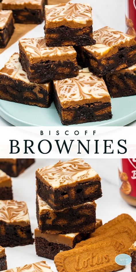 Biscoff Brownies, Bacon Cheese Fries, Chocolate Covered Cheesecake, Biscoff Recipes, White Chocolate Brownies, Truly Scrumptious, Biscoff Biscuits, Chocolate Chip Brownies, Chocolate Slabs