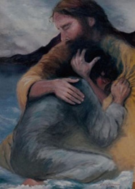 Jesus Christ comforting a girl in a loving embrace. Prophetic art. Jesus Hugging, Pictures Of Christ, Prophetic Art, Ayat Alkitab, Jesus Art, Jesus Pictures, Bible Art, God Jesus, Lord Jesus Christ