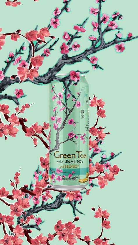 yum. #Arizona #arizonagreentea #greentea #tea #cherryblossom Arizona Iced Tea Wallpaper, Arizona Green Tea Wallpaper, Arizona Raspberry Tea, Arizona Tea Aesthetic, Arizona Iced Tea Aesthetic, Arizona Peach Tea, Japanese Green Tea Aesthetic, Berry Drinks, Vines Funny